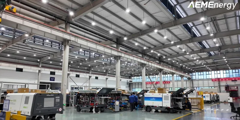 What does it look like inside AEME ground power unit manufacturing center?